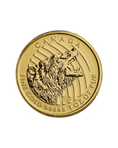 1oz Gold Canadian Grizzly Coin 99999